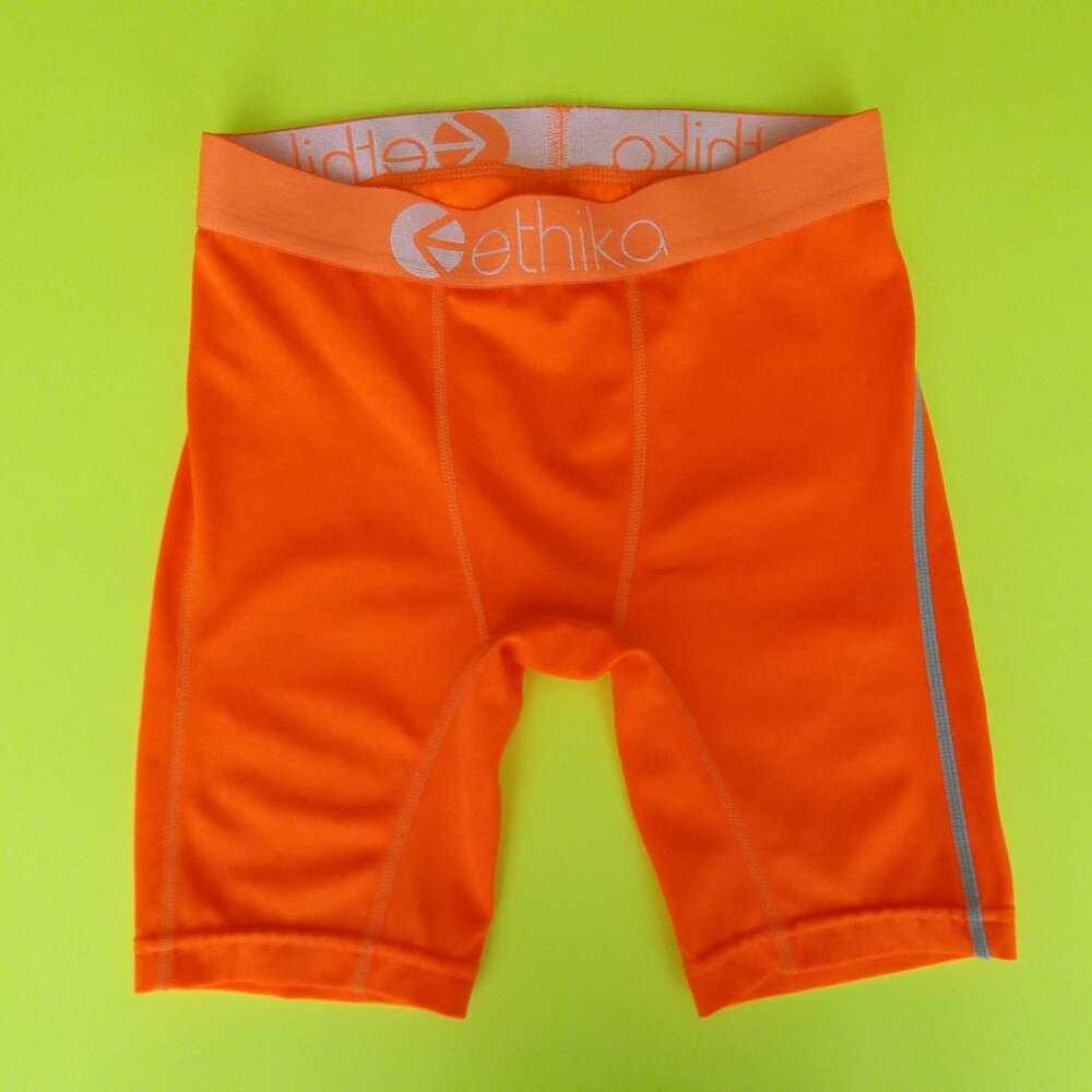 Ethika Subzero Performance Shorts Neon Orange Size L EUC